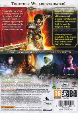 Dungeon Siege III - Nordic Edition - Xbox 360 bak
