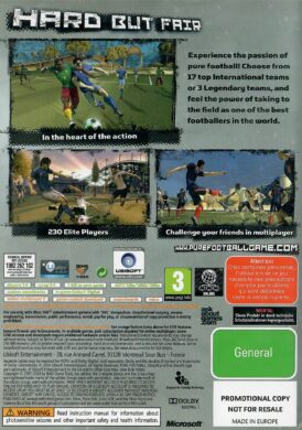 Pure football promotional copy xbox 360 back