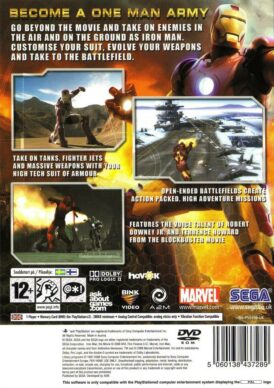 Iron man - PS2 bak