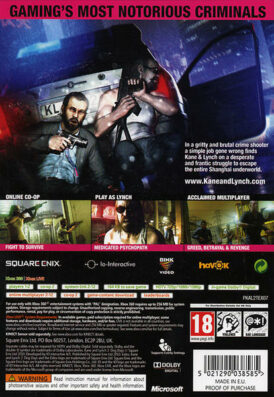 Kane & Lynch 2 Dog Days - Xbox 360 bak