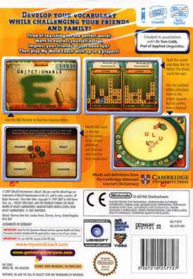 My Word Coach - Nintendo Wii bak