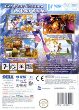Nights Journey of dreams - Nintendo Wii bak