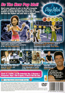 Pop Idol - Playstation 2 bak