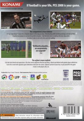 Pro Evolution Soccer 2008 - Xbox 360 bak