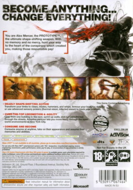 Prototype - Xbox 360 bak