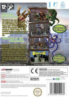 Rampage: Total Destruction - Nintendo Wii bak