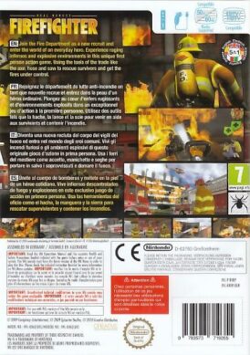 Real Heroes Firefighters - Nintendo Wii bak
