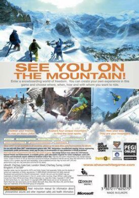 Shaun White Snowboarding - Xbox 360 bak