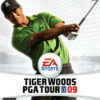 Framsidan av spelboxen till TV-spelet Tiger Woods PGA Tour 09 på Xbox 360 i europeisk PAL utgåva