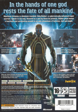 Too human xbox 360 bak
