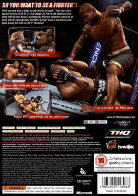 UFC Undisputed 2009 - Xbox 360 bak