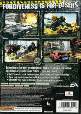 Burnout revenge classics Xbox 360 bak