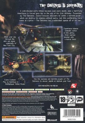 the darkness xbox 360 bak