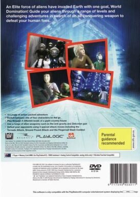 Aliens in the Attic - PS2 bak