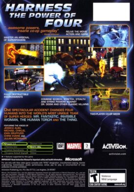 Fantastic 4 NTSC XBOX bak