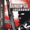 Framsidan av spelboxen till tv-spelet Tom Clancys Rainbow Six Lockdown till xbox i nordamerikansk NTSC utgåva
