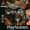 Framsidan av spelboxen till TV-spelet Quake II på PS1 (Playstation 1/PSX) i europeisk PAL utgåva