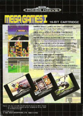 Mega games 1 Sega Mega drive bak