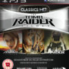 framsidan av spelboxen till tv-spelet Tomb Raider trilogy hd på PS3