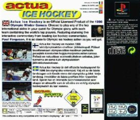 Actua Ice hockey playstation 1 bak