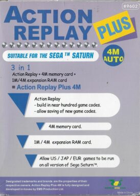 Alternative view of Action Replay - Plus - 4M Auto - Begagnat Sega Saturn Tillbehör