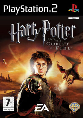 Framsidan till EA games Harry Potter and the Goblet of Fire på Playstation 2 i europeisk pal utgåva