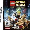 Framsidan av spelboxen till TV spelet LEGO Star Wars The Complete Saga på Nintendo DS i europeisk PAL utgåva