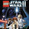 Framsidan till LucasArts och legos LEGO Star wars II: The original trilogy i europeisk PAL utgåva till Playstation 2