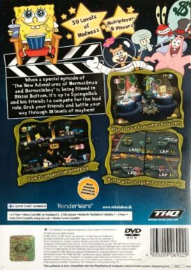 Alternative view of Spongebob Squarepant: Lights, Camera, Pants - Begagnat Playstation 2 spel
