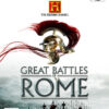 Framsidan av The History Channel: Great Battles of Rome på Playstation 2 i europeisk PAL utgåva