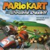 Framsidan av spelboxen till Nintendos Mario Kart Double Dash!! i europeisk pal utgåva