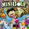 Framsidan av spelboxen till Carnival Games: Mini-Golf på Nintendo Wii i europeisk PAL utgåva