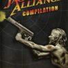 Framsidan av spelboxen till datorspelet Jagged Alliance Compilation på PC i europeisk pal utgåva.