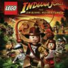 Framsidan på spelboxen till LEGO Indiana Jones The Original Adventures på Nintendo Wii i europeisk PAL utgåva Nintendo Wii
