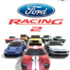 Framsidan at spelboxen till tvspelet Ford Racing 2 på playstation 2 i europeisk pal utgåva.