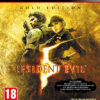 Framsidan av spelboxen till TV-spelet Resident Evil 5 - Gold Edition på Playstation 3 (ps3) I Europeisk PAL utgåva