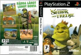 Shrek den tredje playstation 2 cover svensk pal