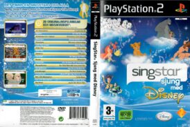 cover till spelfodralet till tv-spelet singstar sjung med dinsey på playstation 2 i svensk och europeisk pal utgåva