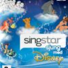 Framsidan av spelboxen till tvspelet singstar sjung med dinsey på playstation 2 i svensk och europeisk pal utgåva