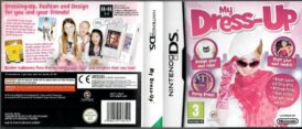 Cover till spelboxen till det handhållna och nintendo exklusiva tv-spelet My Dress-up på Nintendo DS i europeisk PAL utgåva