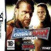 Framsidan av spelboxen till tv-spelet WWE SmackDown vs. Raw 2009 till nintendo ds i europeisk pal utgåva