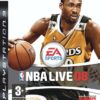 Framsidan av tv-spelet NBA Live 08 på Playstation 3 (PS3) i Europeisk PAL utgåva