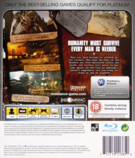 Alternative view of Resistance 2 - Platinum - Begagnat Playstation 3 spel