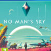 Framsidan av spelboxen till tv spelet No Man's Sky på Playstation 4 i europeisk PAL utgåva