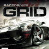 Framsidan av spelboxen till TV-spelet Race Driver: Grid på Xbox 360 i europeisk PAL utgåva
