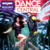 Framsidan av spelboxen till TV-spelet Dance Central på Xbox 360 i europeisk PAL utgåva