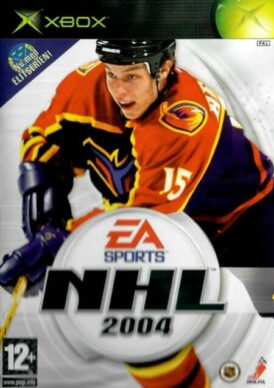 Freamsidan av tv-spelet NHL 2004 till Xbox i europeisk PAL utgåva