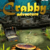 framsidan av spelboxen till tv-spelet Crabby Adventure på Playstation 2 i europeisk PAL utgåva