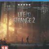 framsidan av spelboxen till tv-spelet Life is Strange 2 till playstation 4 i europeisk pal utgåva