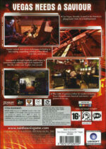 framsidan av spelboxen till datorspelet Tom Clancy's Rainbow Six Vegas - Exclusive i euroepisk utgåva